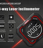 UNIT LM320D LM320E LM320F Digital Inclinometer Laser Angel Meter Digital Protractor Angle Measure Type-C Rechargeable Battery 3 Way Angle Meter Accurate Measurement Tool
