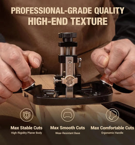 HONGDUI KM-17 Pro Router Plane Die Steel Body Adjustable Fence with CAM Lock Depth Stop Dual Blade 1/2inches width For Fine Tuning Joinery Cutting Grooves Creating Perfect Mortises