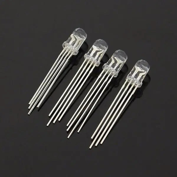 250pcs LED RGB Common Cathode 4-Pin F5 5MM Diode