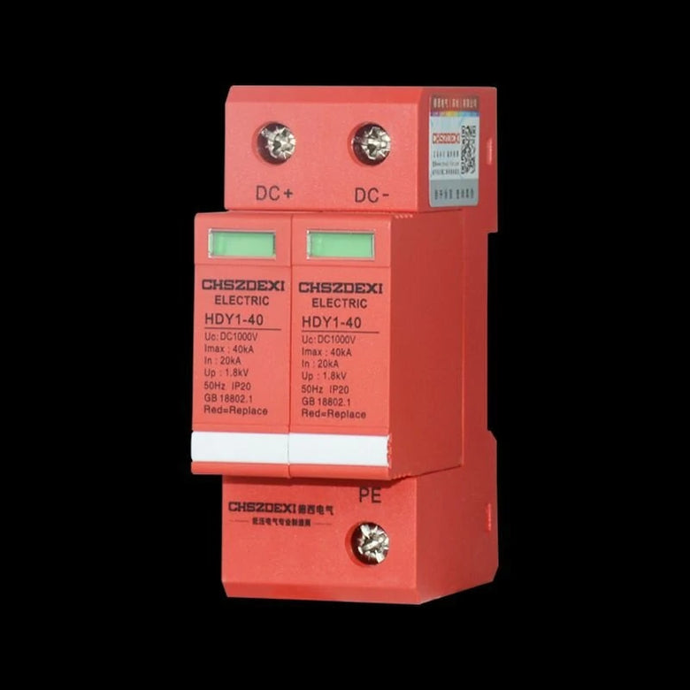 CHSZDEXI 2P20KA DC 1000V Electric Surge Protector Circuit Breaker