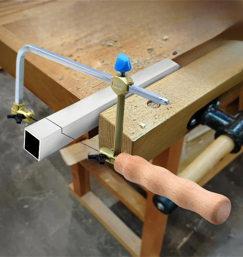 RUITOOL Coping Saw Metal Hand Saw Fast Cutting Non-slip Hacksaw with Saw Blades Replacement For Woodworking Jewelry Plastic Metal Wood Cutting Crafts Making