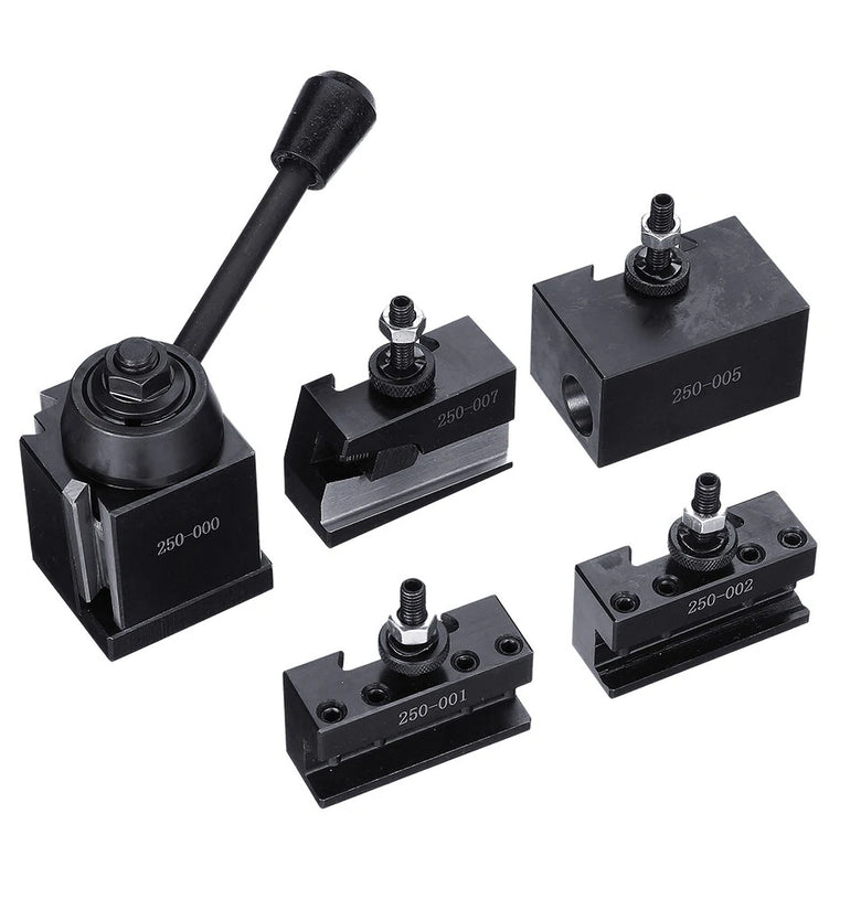 Machifit 250-000 Cuniform GIB Type Quick Change Tools Kit Tool Post 250 001-010 Tool Holder for Lathe Tools