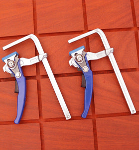 160x60mm Quick Release Ratchet Dovetail Clamp F Clamp Woodworking Clamping Tool for Joinery Work for 14-Degree by 1/2" Dovetail Tracks