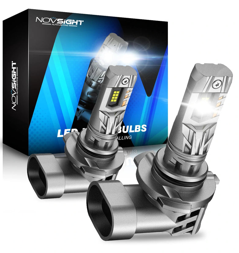 NOVSIGHT A500-N63 2PCS 6500K Car LED Headlight Bulbs 20000LM/Pair Cool White IP68 Waterproof LED Headlamp