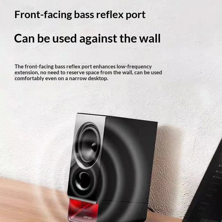 EDIFIER R20 Desktop Computer Speaker Wired bluetooth 6.0 Soundbar with RGB Light Bar Deep Bass Plug and Play Mini Home Speaker Subwoofer