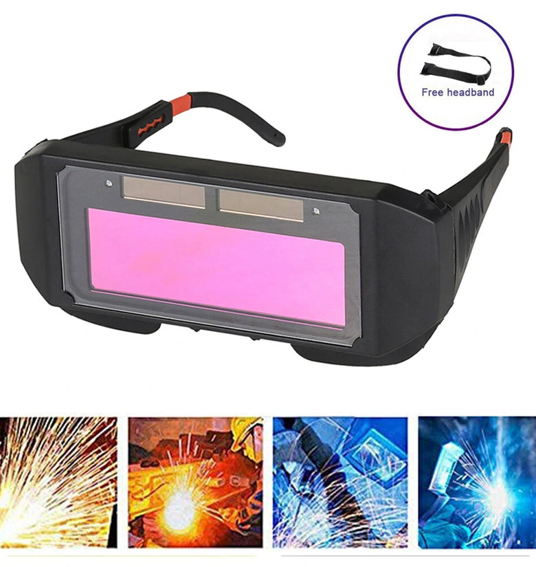 Automatic Dimming Welding Glasses Light Change Auto Darkening Anti-Eyes Shield Goggle for Welding Masks EyeGlasses Accessories