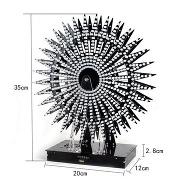 DIY Electronic Kit 16-layer Colorful Ferris Wheel LED Rotating Ferris Wheel 16 Layer 30cm 610 LEDs Colorful Animation Modes