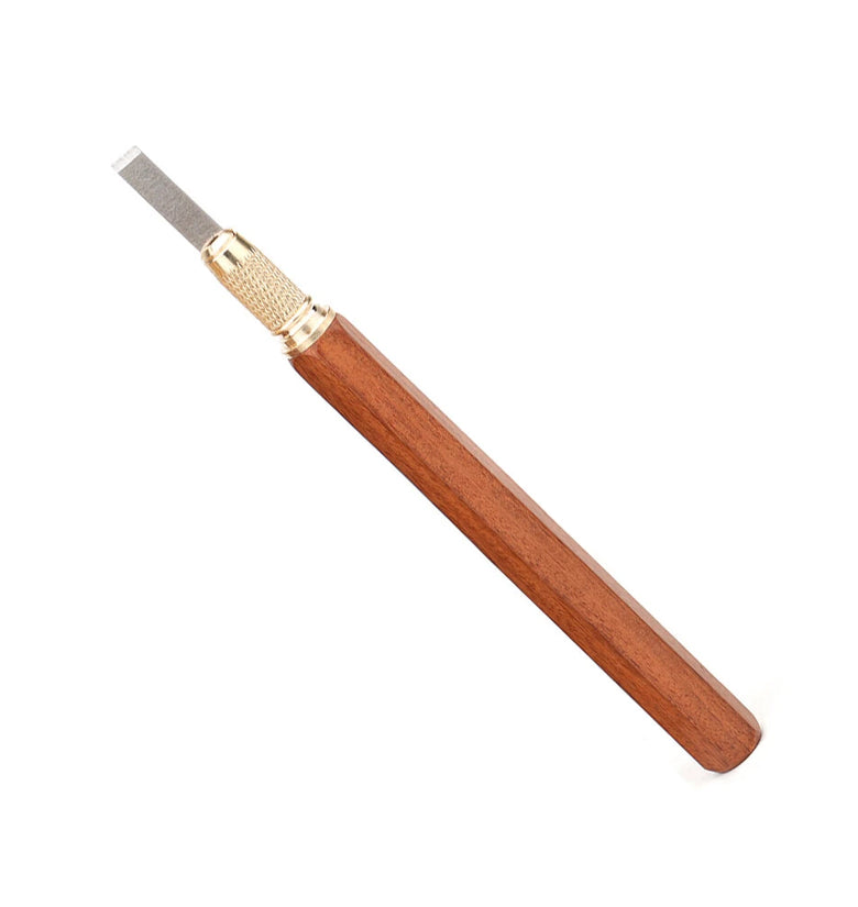 GANWEI MG0-000-0073F Model Carving Knife High Carbon Steel Blades Brass Beech Wood Handle Precision Craftsmanship Art Tool