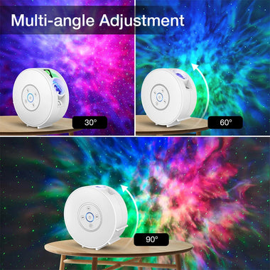 BlitzWill BW-PLT2 Smart Star Projector with Star & Colorful LED Nebula 6 Theme Film Slides bluetooth Speaker White Noise Alarm APP& Voice Control