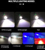 Solar Portable Torch Keychain Telescopic Zoom 30W/XHP50 LED Strong Light 18650 Type-C Flashlight Multi Light Source Outdoor Portable Emergency Lighting 7 Modes