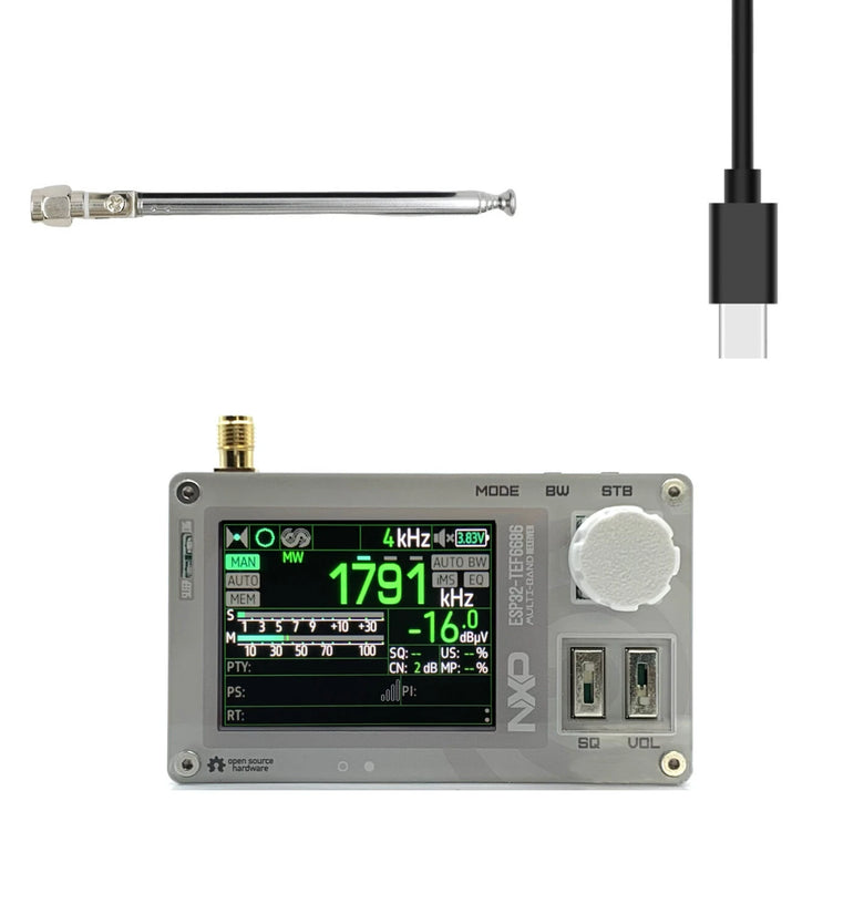 AMNVOLT C3 Mini TEF6686 DSP Radio ESP32 Chip Full Band Radio FM/LW/MW/SW Radio Receiver PE5PVB Open-source