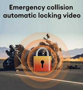 3.0" Motorcycle Dash Cam 1080P HD Dual Lens Waterproof DVR Camera Front Rear Camera Video Motorcycle Driving Recorder with 32G Memory Card