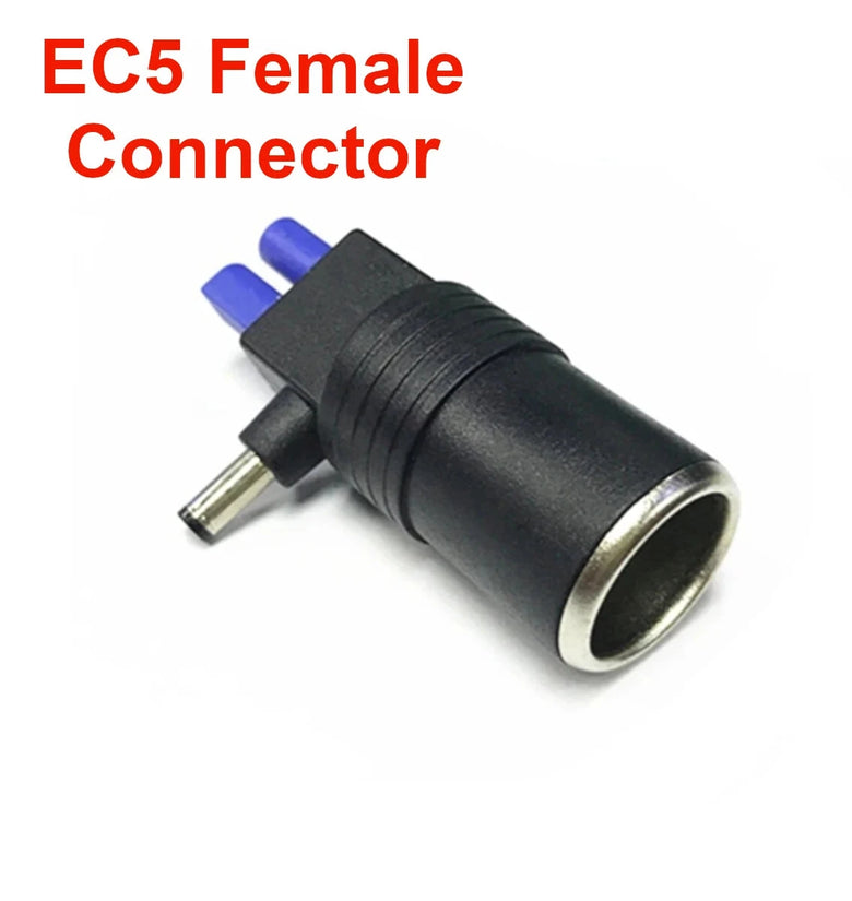 Car Jump Starter Power Adaptor EC5 DC 5.5mm x 2.1mm Female Lighter Socket Connector Universal
