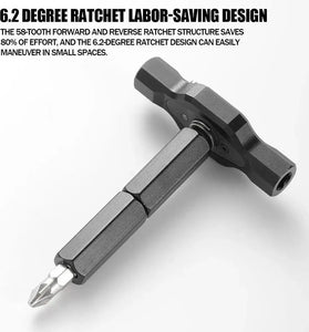 24 In 1 Magnetic Ratcheting Screwdriver Set Precision Repair Tools Kit Steel Construction Portable Case