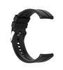 22mm Universal Silver-Buckle Silicone Watch Strap Sweat Water-Resistant Soft Comfortable for Sports Casual Formal Use