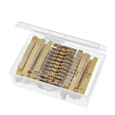 300PCS 30 Values Film Resistors Package 1/2W 5% 10R-1M Carbon Film Metal Resistors Assortment Kit Set