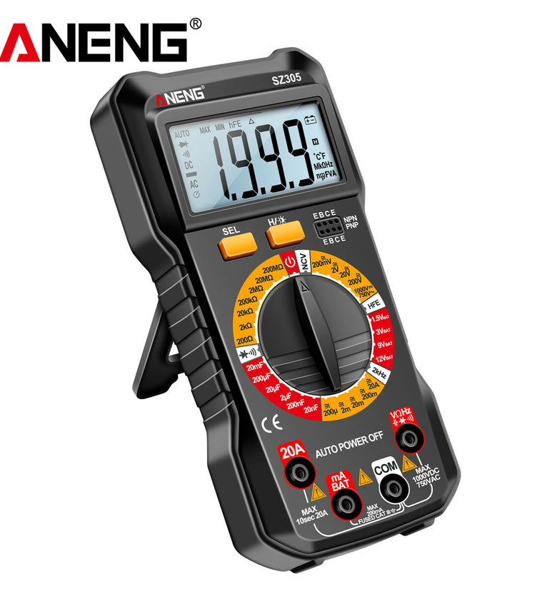ANENG SZ305 1999 Counts Multimeter Capacitor Testers Professional Smart Voltmeter AC/DC Votage Current Resistance Ohm Test Tools