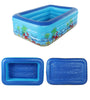 PVC Inflatable Swimming Pool Children Adult Square Bathing Tub Outdoor Garden Home