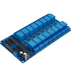 4Pcs 12V 16CH Channel Relay Module With Optocoupler For PIC AVR DSP ARM
