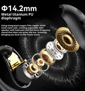 MONSTER AC360 OWS Earbuds bluetooth Earphone 14.2mm Titanium PU Diaphragm AAC Audio Open-ear Earhooks Headphones with Mic