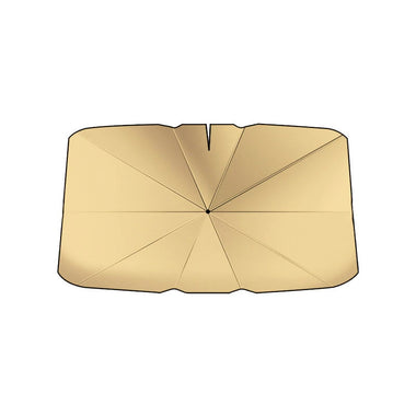 Coated Car Sunshade Umbrella Thickened V-Shaped Opening Front Windshield Curved Handle Car Anti UV Umbrella 360 Center Pole Rotation