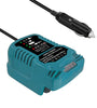 DC 12V/24V Mini Compact Car Charger for 18V LXT Batteries BL1815 BL1830 BL1860 with LED Indicator Portable Charging