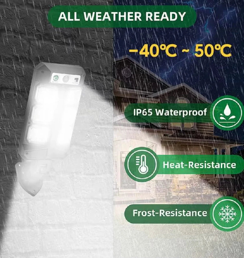 54LED Motion Sensor Solar Light Human Body Induction Garden Light Outdoor Waterproof Solar Outdoor Sensitive Motion Detection Street Lamp