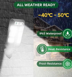 54LED Motion Sensor Solar Light Human Body Induction Garden Light Outdoor Waterproof Solar Outdoor Sensitive Motion Detection Street Lamp