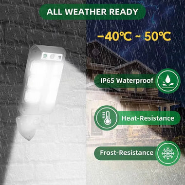 54LED Motion Sensor Solar Light Human Body Induction Garden Light Outdoor Waterproof Solar Outdoor Sensitive Motion Detection Street Lamp