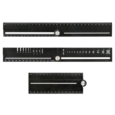 Multifunctional Aluminum Alloy Ruler High Precision 0.1 cm Versatile Measuring Tool Angle Ruler Compass for Drawing Circles and Arcs