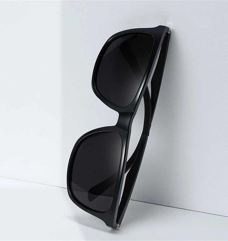 Fashion Black Square TAC Polarized Sunglasses UV400 Protection Sun Eyewear Glasses for Outdoor Cycling Driving Travel Fishing