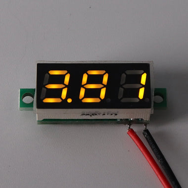 3Pcs Geekcreit 0.28 Inch Yellow LED 2.6V-30V Mini Digital Volt Meter Voltage Tester Two Line Voltmeter
