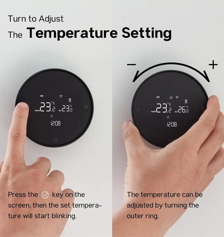 Tuya Smart WiFi Thermostat Wireless Water Floor Heating Gas Boiler Temperature Controller Smart Life APP Voice Control with Alexa Google Assistant