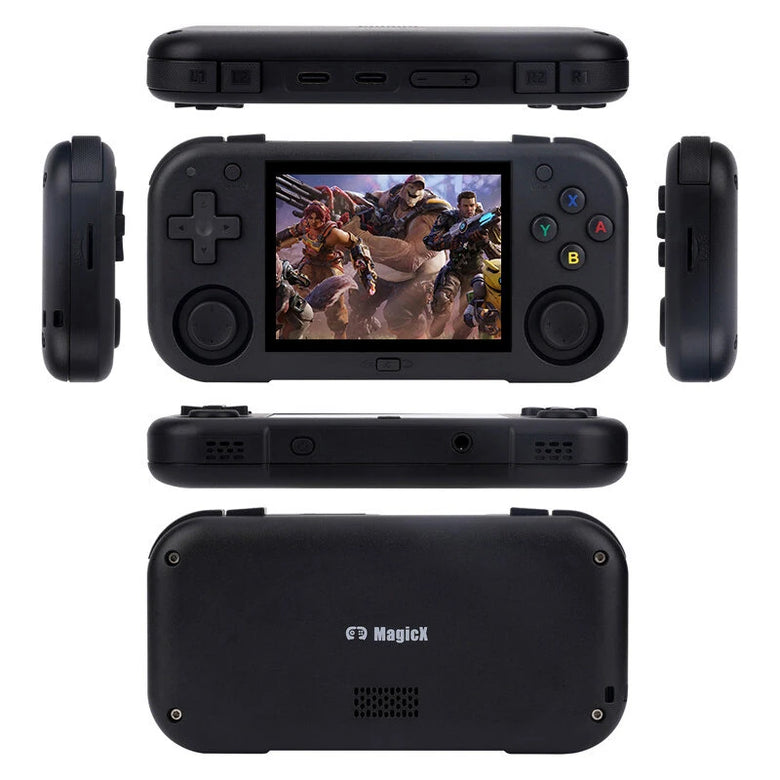 AMPOWN MINI ZERO 28 128G 11256+ Games Retro Handheld Gaming Console 2.8 Inch IPS Android System 30+ Emulators 2900mAh Lightweight Portable Pocket Video Game Console