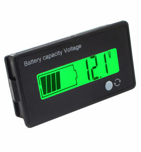 Geekcreit 12V/24V/36V/48V 8-70V LCD Acid Lead Lithium Battery Capacity Indicator Digital Voltmeter