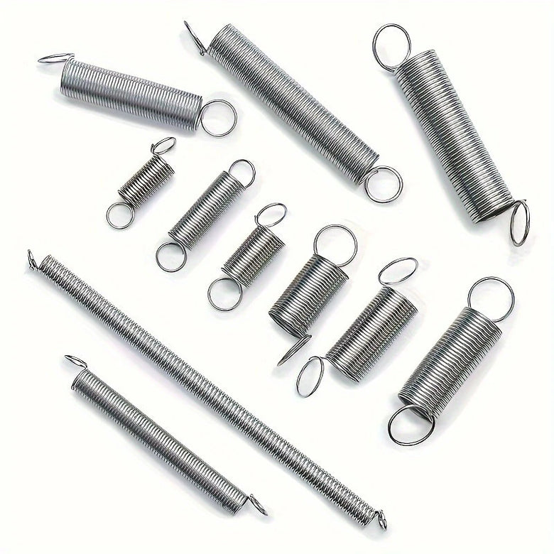 200pcs Spring Tool Kit with Compression Extension Springs Portable Steel Springs Assortment with Storage Case for DIY Craft Repairs
