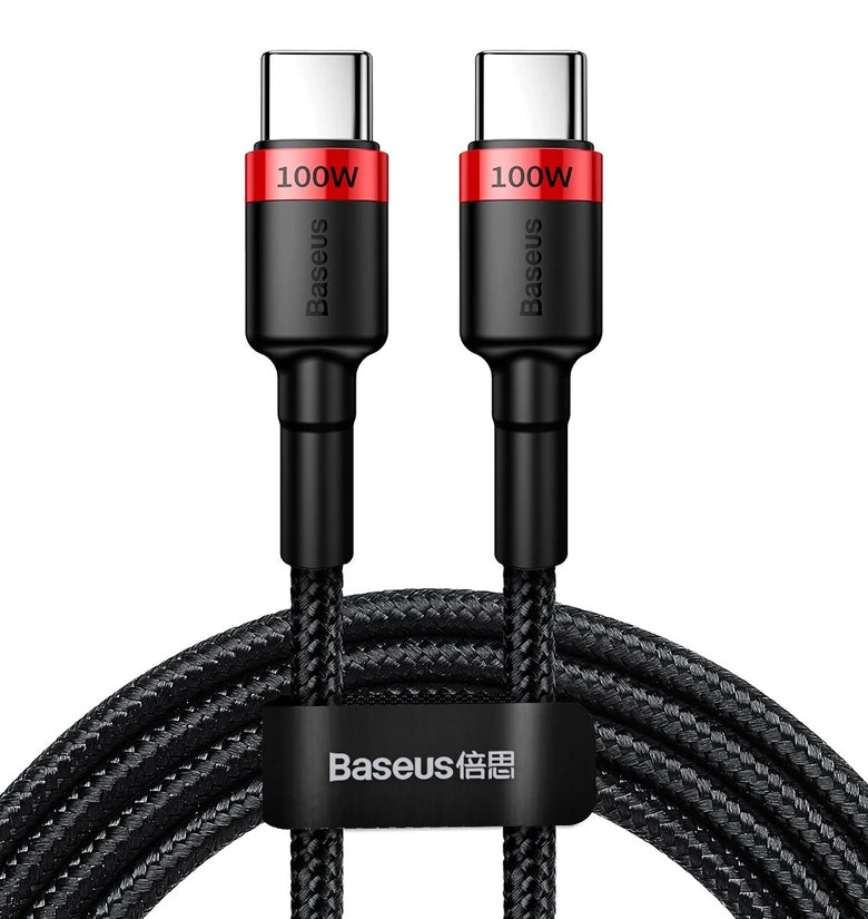 Baseus CafuLe Type-C to Type-C PD 2.0 60W 100W Flash Charging Data Cable For Samsung Galaxy S22 S22 Ultra Galaxy Z Flip 4 For Xiaomi Mi 12T Redmi Note 12 Huawei P50