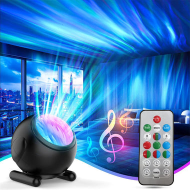 Elfeland Aurora Lights Projector RGB LED 8 Lighting Modes Remote Control Timer USB Power Bedroom Decor Night Light