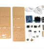 DC5V ESP8266 DIY Electronic Kit Mini Clock Kits OLED Display with Shell DIY Soldering Project