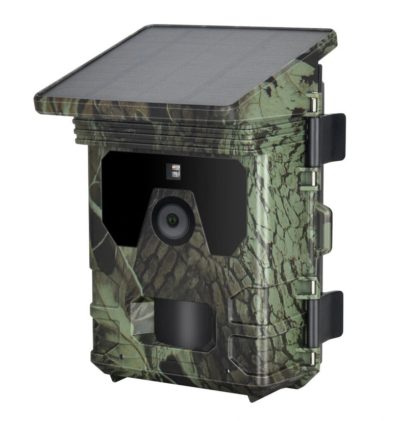 HC600A 24MP 1080P Solar Panel Hunting Camera Outdoors IP65 Waterproof Infrared Night Vision Monitoring Wildlife Trap Trail Camera Video Photo Recorder Cam