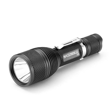 MATEMINCO X6 SFQ43 1680LM 18650 Powerful Flashlight IPX6 Waterproof Compact Mini Torch Rechargeable Tactiacl LED Flash Light