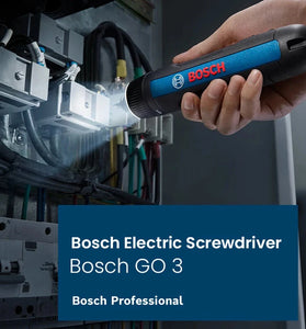 GO 3 for BOSCH Electric Screwdriver 3.6V Rechargeable Type-C Torque Adjustment 7+1 Gear 360RPM Magnetic HEX Chuck LED Light Professional Portable Tool