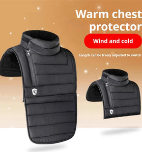 Winter Motorcycle Riding Windproof Chest Protector Detachable Warm Neckband Waterproof Cold-proof Outdoor Ski Headgear Neckband