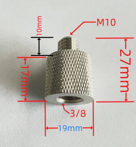 M10 to 3/8 Adapter Nickel Plated Copper Connector Compatible with JPC12 Short Wave Antenna Accessories for Optimal Connection