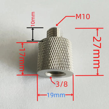 M10 to 3/8 Adapter Nickel Plated Copper Connector Compatible with JPC12 Short Wave Antenna Accessories for Optimal Connection