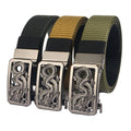 ENNIU 125cm Metal Buckle Tactical Belt Nylon Army Military Outdoor Casual Belt for Men Women