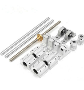 Machifit 15Pcs 100mm-1000mm Optical Axis Guide Bearing Housings Linear Rail Shaft Support Screws Set