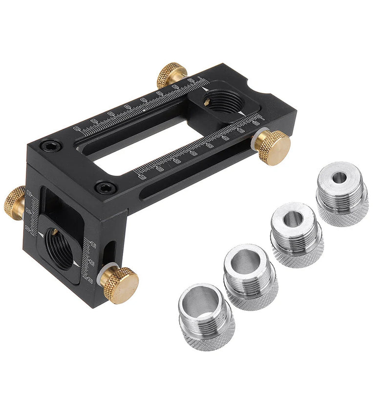 Cabinet Hardware Drill 6/8/10/12mm Hole Punch Locator Flat Screw Woodworking Drill Jig Baby Bed Crib Screws Hardware Drill Guide for Beds Headboards Chairs Furniture