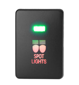 12V Car Light Push Button Rear Fog Spot LED Light Bar On/Off Switch for Mitsubishi Mirage LA Outlander ZK Pajero Sport QE