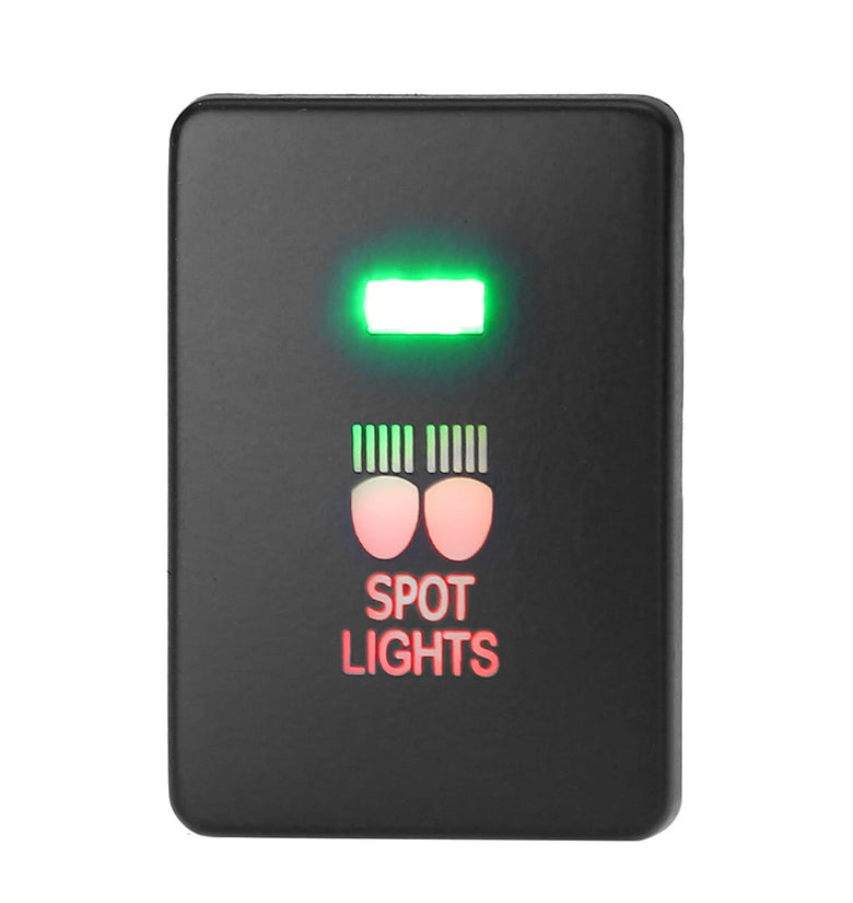 12V Car Light Push Button Rear Fog Spot LED Light Bar On/Off Switch for Mitsubishi Mirage LA Outlander ZK Pajero Sport QE